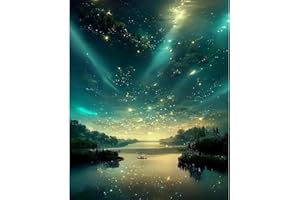 quxup 5D DIY Diamond Painting Kits für Erwachsene,40x50cm,Großes Diamond Art Diamond Painting Full Drill Crystal Rhinestone Embroidery Craft Kits for Home Wall Decor Gifts (Aurora)