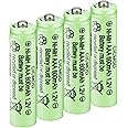 CICMOD AAA Rechargeable Batteries Ni-MH Solar Light Batteries 4 Pack 1.2V 600mAh for Outdoor Garden Decorative Lights