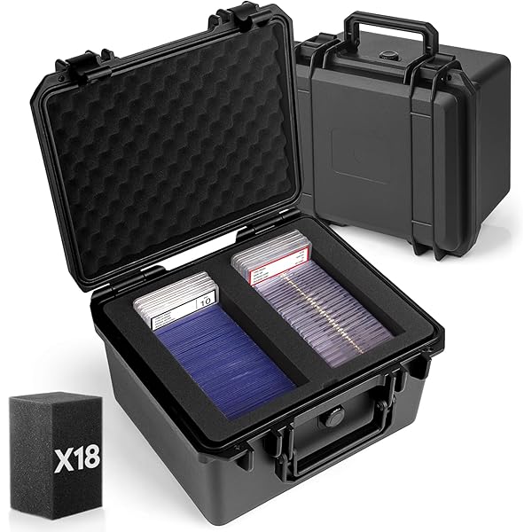 Custodia Portacarte Collezionabili In Alluminio E ABS - Con Lucchetto, 2 Scomparti, Per Carte Sportive E Da Gioco