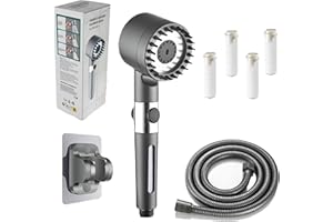 Reiteag Oasis Cabezal De Ducha Con Filtro, Cabezal Ducha, Alcachofa De Ducha, Alcachofa De Ducha Con Filtro, Cabello Brillante Y Salud Genuina, Ahorro De Agua Y Energía