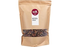 TEE VERLIEBT FRUTEG Loser Fruit Tea BeerenKenigin 1000 g | Herbata owocowa luźna | Smaczny skład herbaty mieszanki z malinami truskawek jeżyny | Herbata luźna 1 kg