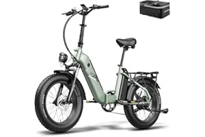 ‎FAFREES Fafrees FF20 Polar E-Bike Klapprad Elektrofahrrad 48V/20,8Ah Lithium-Ionen-Akku Maximales Drehmoment 65N.M 20 Zoll E-Fahrrad Faltbares E-Mountainbike Shimano 7 Gängen 20"*4.0 Fat Bike