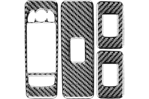 SZFJMQP Carbon Fiber Frame Cover Trim Sticker Accessories Decoration Compatible with Land Rover Discovery Sport L550 2014-2020 (Door Handle Armrest Window Lift 15)