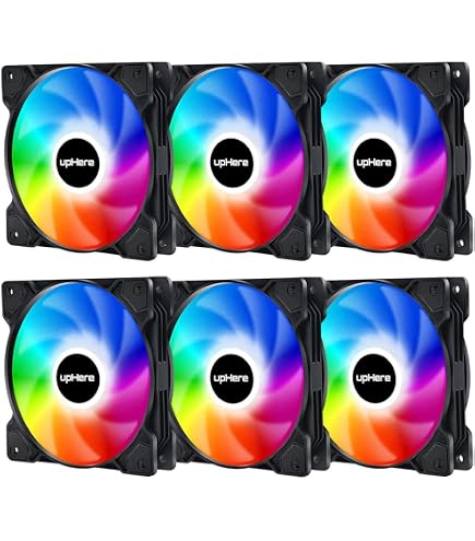 Pc Fans Rgb 6-Pack 120mm ARGB PWM Case Fans - 5V Addressable RGB ...