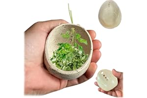 Gonggi Ceramic Herb Stripper Bowl, 2025 New Handmade Pottery Herbs Strippers, Leaf Stripped with Round Holes Perfect Kitchen Stripping Tools Tool for Fresh Herbal Leafy Greens Suitable