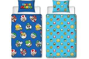 Super Mario officiellt påslakanset för enkelsängar, fortsätt design
