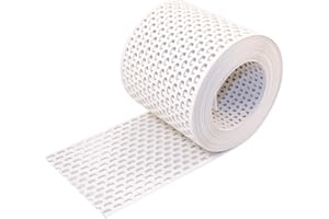 UNBEKANNT HAUS & DACH Traufgitter PVC weiß 80 mm / 5 m Rolle