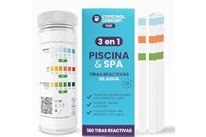 CONTROL GARDEN 160 pH Reaktivtestremsor 3 i 1 | Test Pool och Spa