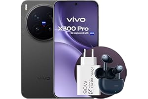 vivo X300Pro 5G, Cameraphone con Teleobiettivo APO ZEISS 200MP, 16+16GB RAM，512GB ROM, schermo piatto da 6,78 pollici,90W Fast charge,Dimensity 9500, IP68 e IP69, Android 16