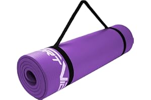 SportVida Tapis de yoga pour yoga, pilates, gymnastique, mousse NBR | 180 x 60 x 1 cm | tapis isolant pour tente de camping