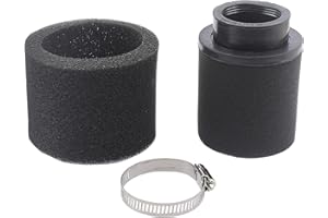 LIYYDS Universal 41mm 42mm 43mm Black Double Foam Pod Performance Filter Cleaner for 50cc - 90cc 110cc 125cc Motorcycle ATV Quad Scooter Go Kart Moped Pit Dirt Racing Super Bike