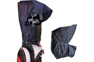AMRTA Bolsa de golf impermeable para protección de la lluvia, color negro, duradera, ligera, bolsa de club, impermeable para llevar carrito/bolsa de turismo para golfista