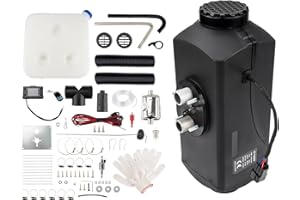 Fesuda 12V Dieselheizung,8KW Standheizung Diesel,Air Diesel Heizung mit LCD Schalter Fernbedienung Schalldämpfer,Luftheizung Air für Auto RV Boote LKW KFZ PKW Wohnmobil(Dunkelschwarz)