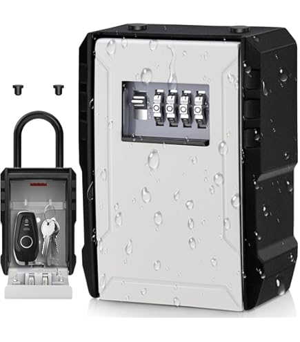 Cassaforte Chiavi Esterna 4 Cifre - Anti Ruggine Per Casa, Ufficio E Viaggi Con Combinazione Numerica - Foto 11