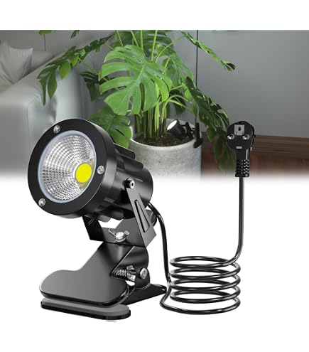Lampe Spot à Pince avec Interrupteur On/Off IP65 Résistante à l'Eau Lampe Clip Spot Intérieur et
