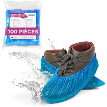 Surchaussures Jetables Antidérapantes MP Hygiene – Lot De 100 – Semelle Bleue Renforcée – Usage Médical, Alimentaire, Entreprise - 6