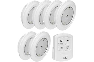 MacLean MCE165 Trådlös Lampa, Vit, Paket med 6