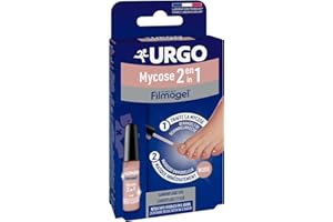 URGO - FILMOGEL Mycose 2 en 1 - Masque et Traite les Ongles atteints de Mycose - Rendu Nude Discret - Dès 16 ans - 4 ML