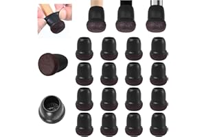 Protection Pied de Chaise, 16 Petits protecteurs de Sol en Silicone Noir avec Feutre enveloppé, Couvre-Jambes de Chaise Capuchons de Jambe de Chaise en Caoutchouc, sans Bruit