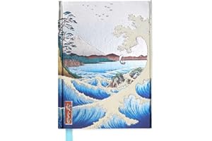 FLAME TREE GIFT Hiroshige: Sea at Satta (Foiled Journal)