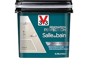 V33 Peinture de rénovation salle de bain, Rénovation perfection Seigle satin 750ml