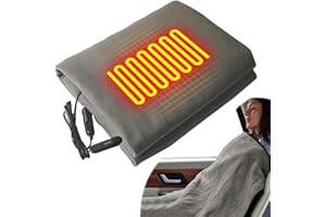 Lecerrot Electric Blanket, 12v Heated Car Van Travel Electric Blanket, Hot Blanket Electric Intelligent 4 -gear Adjustment Warm -time, Heated Car Van Travel Electric Blanket With Quick Warming Action