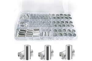Lewttyer - Set di 190 manicotti terminali in rame non isolati (10 16 25 35 50 mm2)