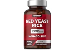 HORBÄACH Red Yeast Rice 1000mg | 120 Vegan Tablets | High Strength Supplement with Monacolin K | by Horbaach