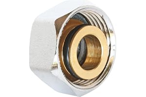 SOMATHERM FOR YOU - enchufe hembra de latón con junta 20/27. Viene con un adaptador de Ek 3/4-20/27.