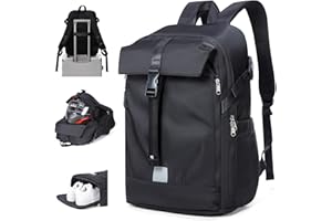 HYC00 Motorcycle Backpacks for Men Women Waterproof Helmet Backpack, Motorcycle Accessories, Motorbike Rucksack Cycling Travel Backpacks, Laptop Outdoor Bags, Student School Bags Causal Daypack