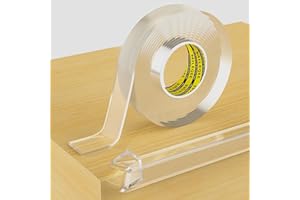 ‎MILEQEE MILEQEE Clear Edge Protector Strip, 25mm×3m, Scharfe Kante Wrap Cover Tape, selbstklebend Schutz Stoßfänger Guards für Schrank Tür Schreibtisch Glas Tisch Bett Möbel, Küche Arbeitsplatte, wasserdicht