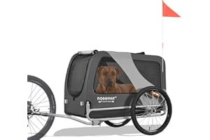 TIGGO DOGGYHUT® 80103 Premium XL Remolque de bicicleta para perros hasta 45 kg Remolque de bicicleta para perros y perros grandes