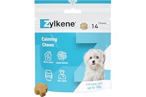 Zylkene Calming Chews for Small Dogs up to 10kg | Promotes Relaxation | Helps Pets cope with short-term challenging situations | Perfect for on the go, holidays, travelling, fireworks | 14 Chews