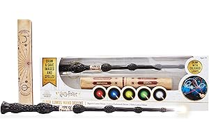 WOW! PODS WOW! STUFF The Elder Deluxe Harry Potter Rechargeable Light - Painting Wand with Multi - Coloured LED Tip, Multicolor, 14'