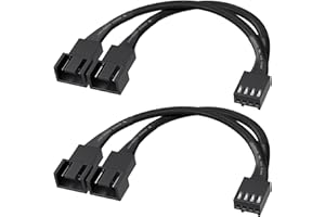 Cable Matters Pacco da 2 Cavo di Ventola Splitter 4 Pin 1 a 2 PWM – 10cm