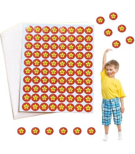 2350 Stickers Stelline Glitterati In 3 Misure – Autoadesivi Colorati Per Decorare, Premiare E Scrapbooking, Ideali Per Bambini E Creativi