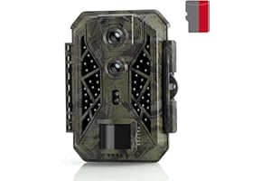 Hapimp Cámaras de Caza 32MP 4K Velocidad de Disparo 0.1s Nocturna IP66 Impermeable Cámara de Fototrampeo con Detección de Acción 45 pcs 850nm IR Leds de Luz Infrarroja Admite hasta 512G