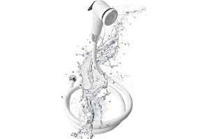 Streamflow™ ECO Hand Trigger Bidet/Shattaf Set - White / 120cm White Multilayer Plastic Hose