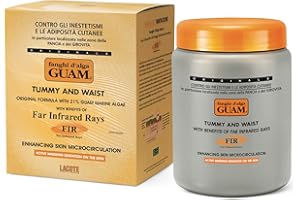 Guam, Guam FIR Belly and Waist Seaweed Mud, for Skin Microcirculation, with the Benefits of Far Infrared Rays, Active Heat on the Skin, Made in Italy, 1 kg Pack
