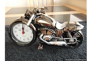 Copper Top - Novelty Motorbike Desk Alarm Clock Gift Him Her