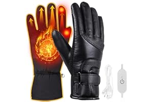 Cablelera Beheizbare Handschuhe für Herren Damen, Wiederaufladbar 3 Stufige Beheizte Ski Handschuhe, USB Wasserdicht Handsch uhe Beheizbare für Klettern, Wandern, Radfahren, Camping