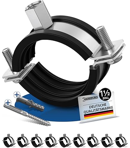 Buisklem hele cirkel, 25mm RVS-304 (A2