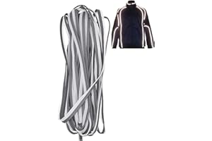 Kesheng 10m Reflektorstreifen Reflektorband Silbergrau Nähen für Kleidung Sicherheit Schutz