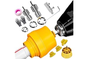 StyBtt Juego de 12 Juego de Machos y Terrajas, Machos para Roscas para Taladros Eléctricos, Roscadora de Tubos de PVC, Juego de Machos de Roscar, con Extractor de Tornillos