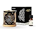 Aromafume Flower of Life Essential Oil Burner | Oil Diffuser with candle | Brass | Use for Essential Oil, Aroma Oil, Diffuser Oil, Yoga, Meditation, Home Fragrance | with Surprise 10ml Essential Oil