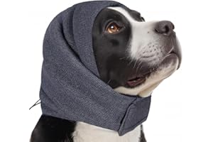 FALUCKYY Dog Ear Protectors for Noise Anxiety Relief | Calming Hoodie with Warm Fleece Lining | Ear Covers for Fireworks/Grooming