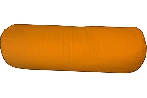 BROW FARM Yoga Bolster Filled with Organic Buckwheat Hulls - Deluxe