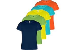 Roly Camiseta Camimera (Pack 5) Deporte Camiseta Técnica para Fitness o Running Transpirable