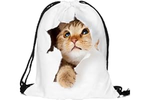 PREMYO Bolsa de Cuerdas Saco de Gimnasio Deporte Mochila Mujer Hombre con Impresión Motivo Gracioso Práctico Cómodo Cordón Robusto