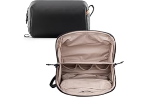 PGYTECH Wash Pouch kosmetyczka męska, wodoszczelna kosmetyczka do zawieszenia, podróżna kosmetyczka na przybory toaletowe i kosmetyki, czarna, czarny